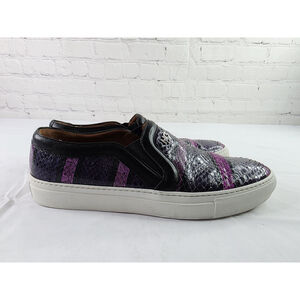 Givenchy Low-Top snakeskin Slip-On Sneakers Purple & Black Women's Size 39/9